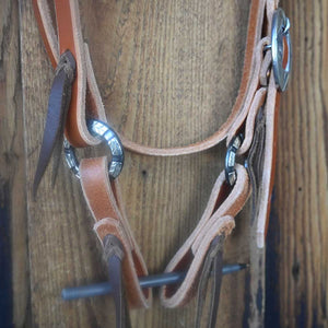 Joe Hipp Braided Leather Headstall -  and a Headstall Buckle JHL001 Tack - Headstalls Joe Hipp   