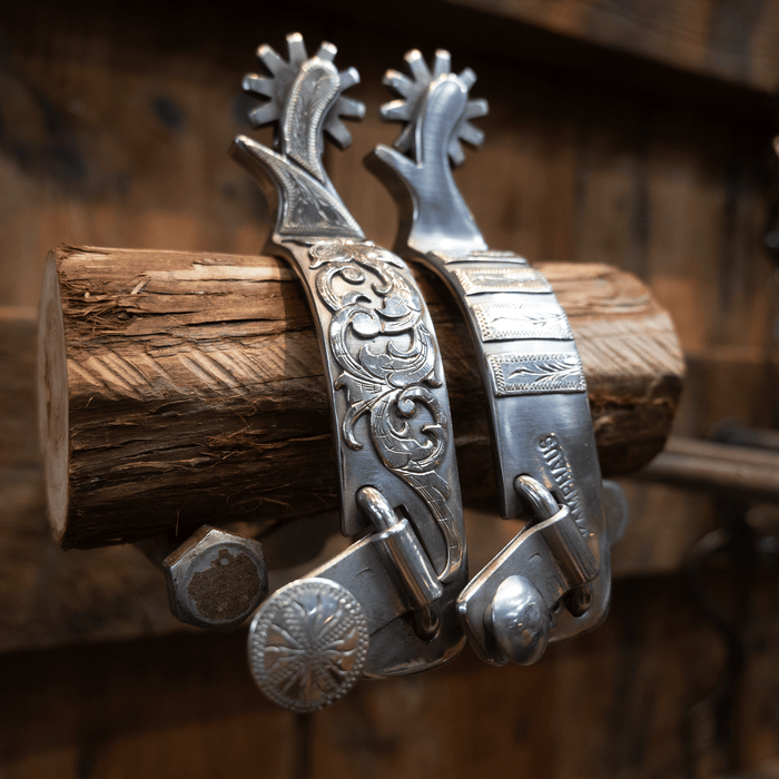 Kamphaus Silver Mounted 10pt. Spurs