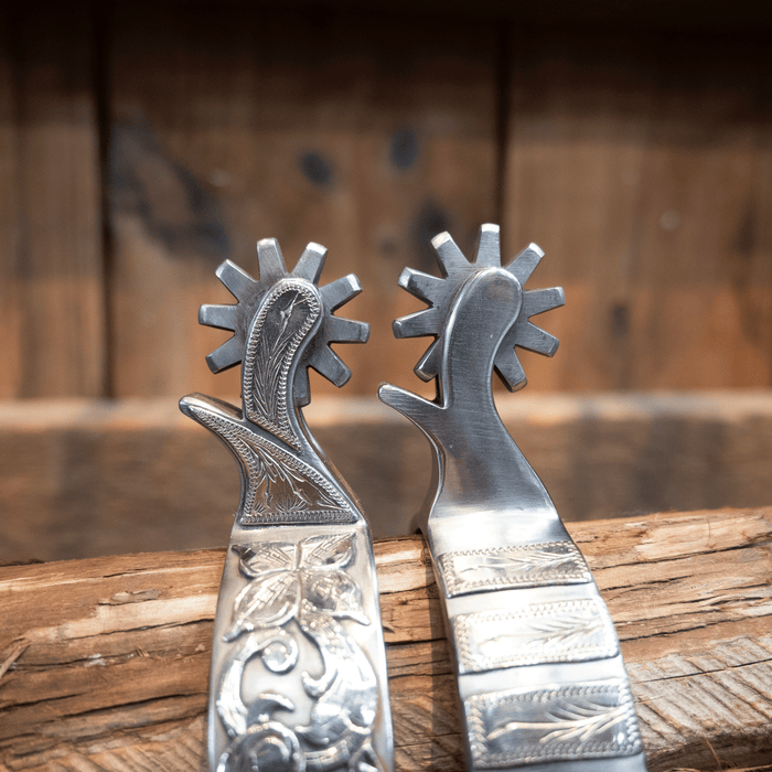 Kamphaus Silver Mounted 10pt. Spurs