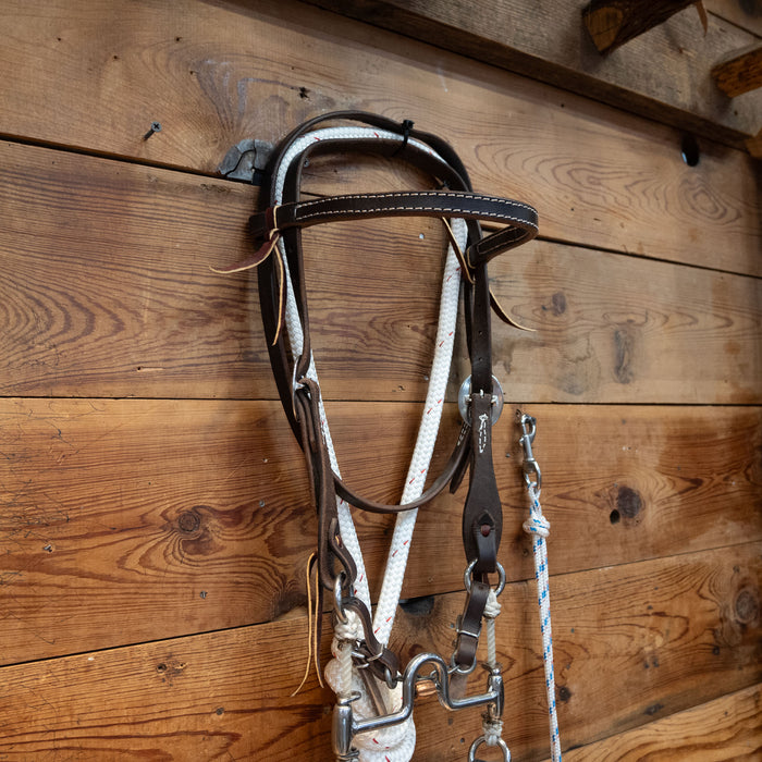 Cow Horse Supply Solid Port Gag Bridle Rig