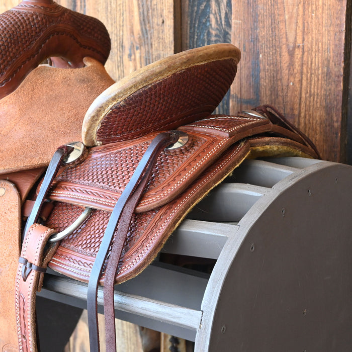 10" USED TESKEY'S JR RANCH ASSOCIATION SADDLE