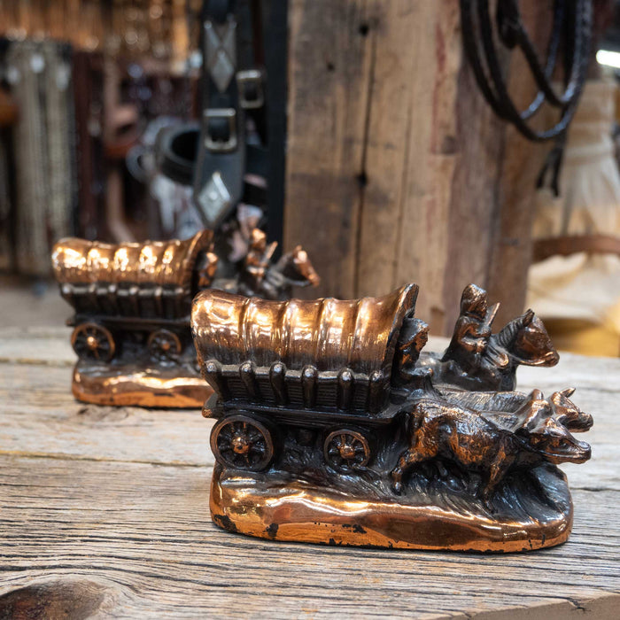 Vintage Waggon Dodge Bookends