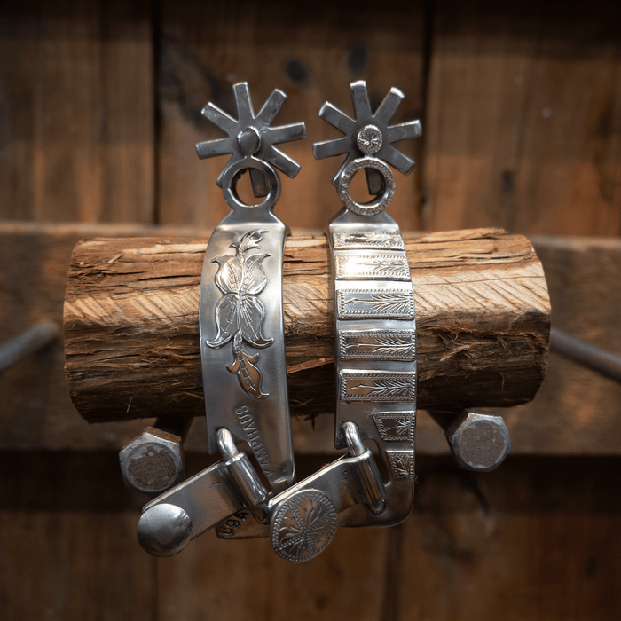 Kamphaus Silver Mounted 8pt. Spurs