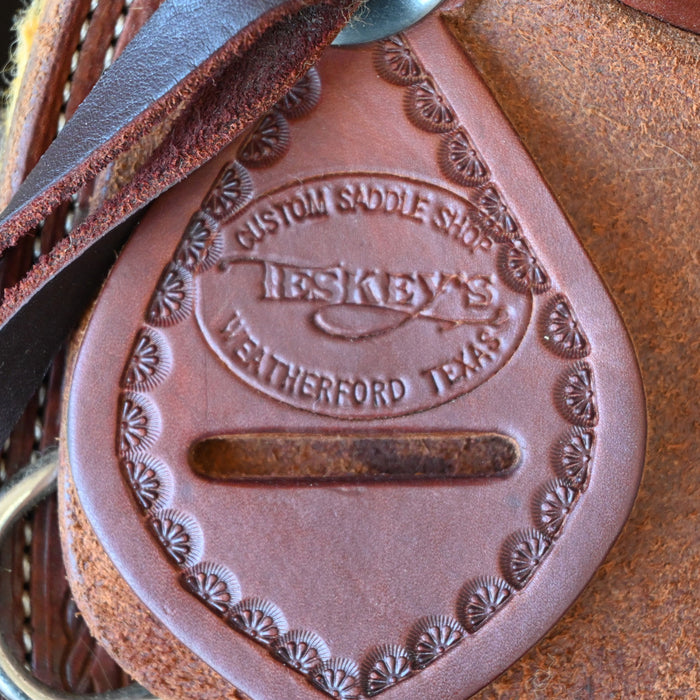 10" USED TESKEY'S JR RANCH ASSOCIATION SADDLE