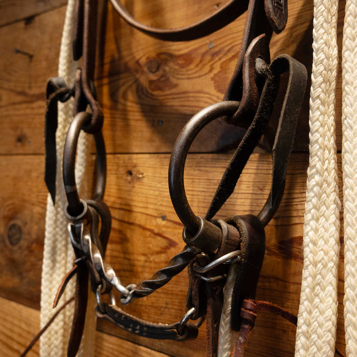 Kerry Kelley O-Ring Slow twist Snaffle Bridle Rig