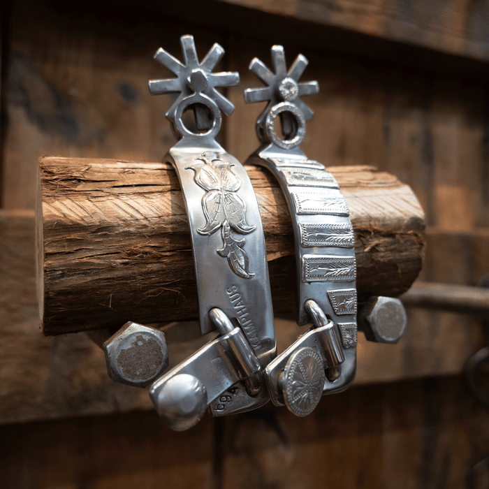 Kamphaus Silver Mounted 8pt. Spurs