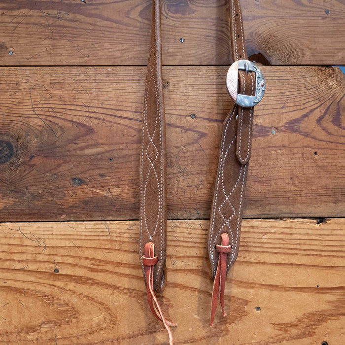 Deer Tan Roughout 3/4" Split Ear Headstall