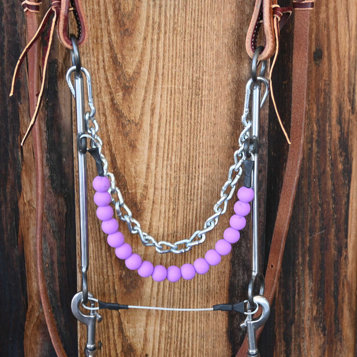 Silicone Beaded Hackamore Bridle Rig w/All New Leather