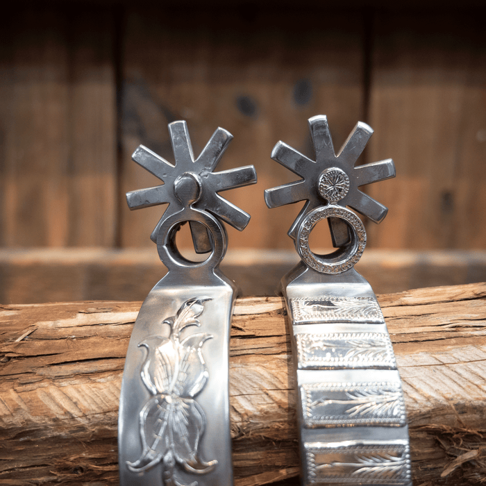 Kamphaus Silver Mounted 8pt. Spurs