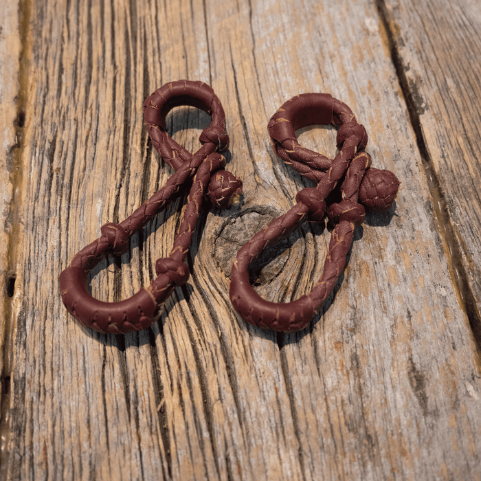 Braided Leather Rein Connector Tack - Reins MISC