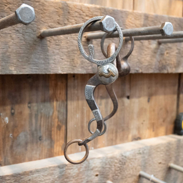 CATES #810 Silver Mounted Solid Port 1866