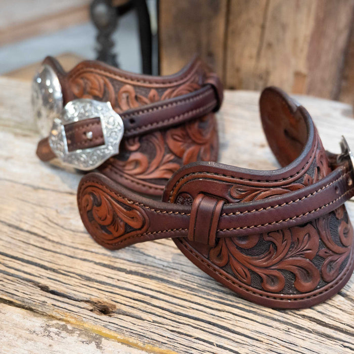 B. Heisman Tuscon Az. U.S.A. Sterling Silver Spur Straps Tack - Spurs Bill Heisman