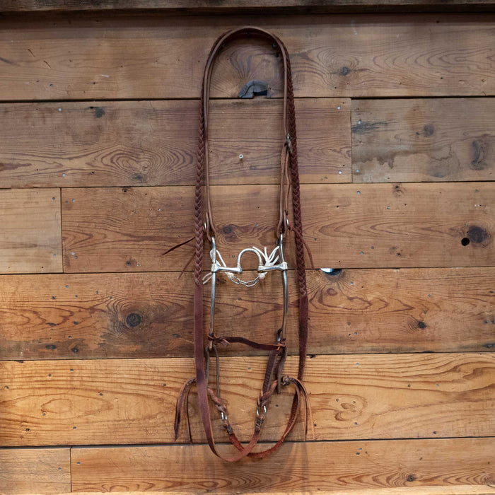 Silver Mounted Cutrell Correction Bridle Rig w/ Split Ear Headstall