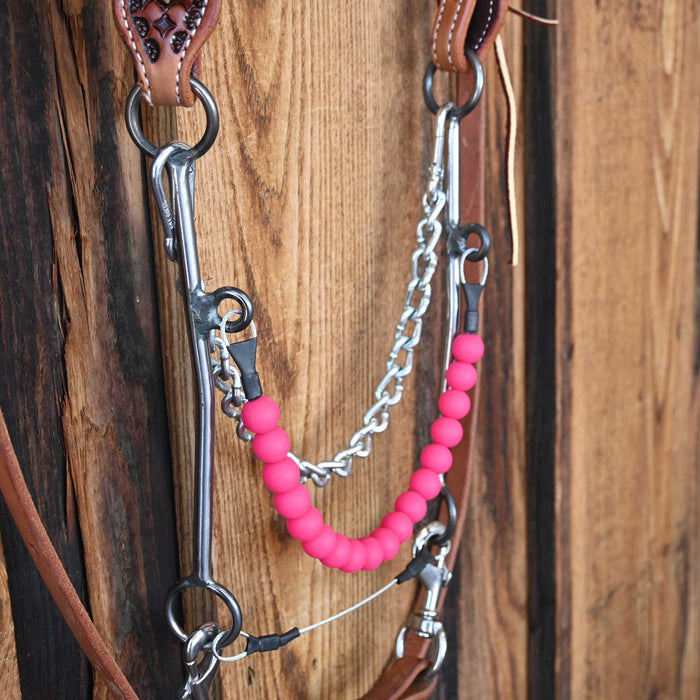 Silicone Beaded Hackamore Bridle Rig w/All New Leather