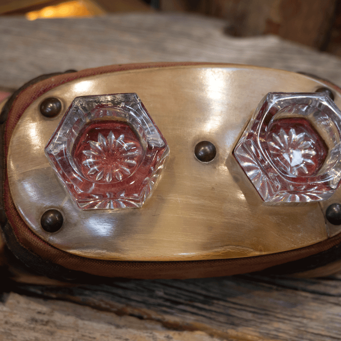 Victorian Bovine Double Hoof Inkwell