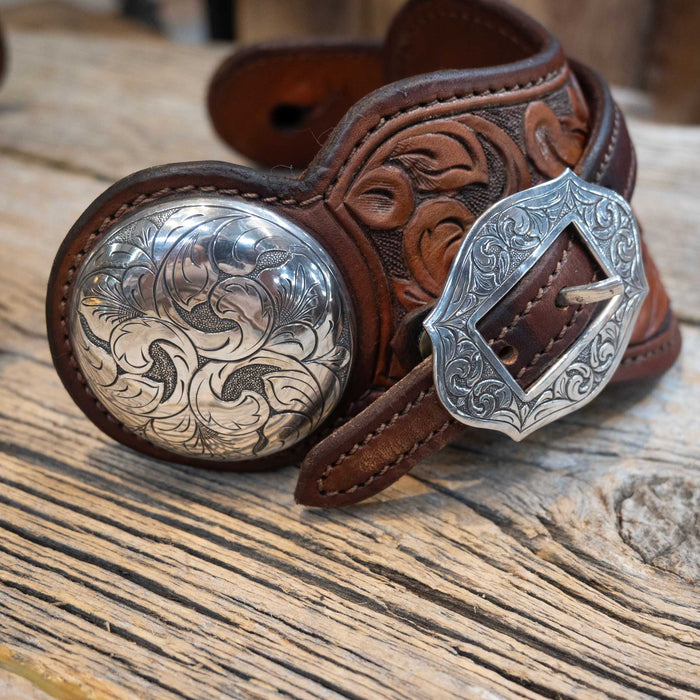 B. Heisman Tuscon Az. U.S.A. Sterling Silver Spur Straps Tack - Spurs Bill Heisman