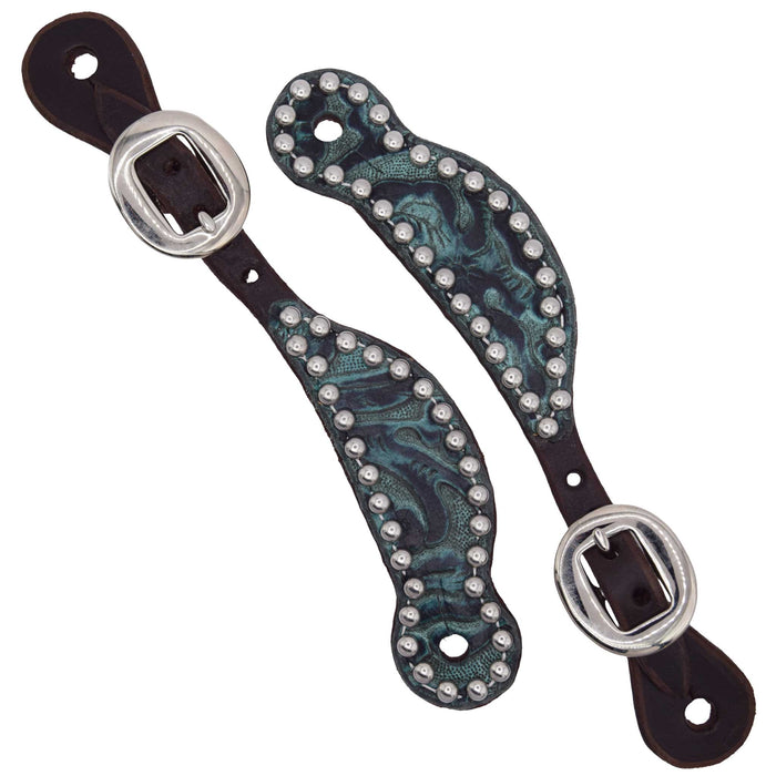 Teskey's Youth Chocolate Western Spur Straps