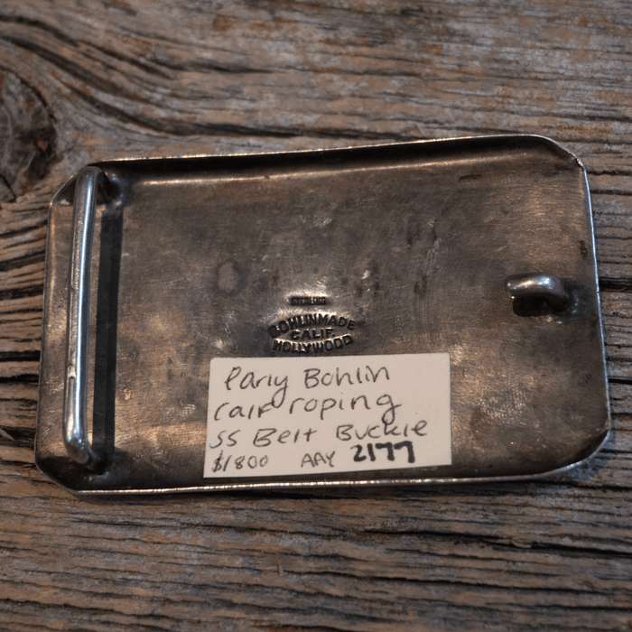 Early 50's Bohlin Calf Roping Buckle made of Sterling Silver