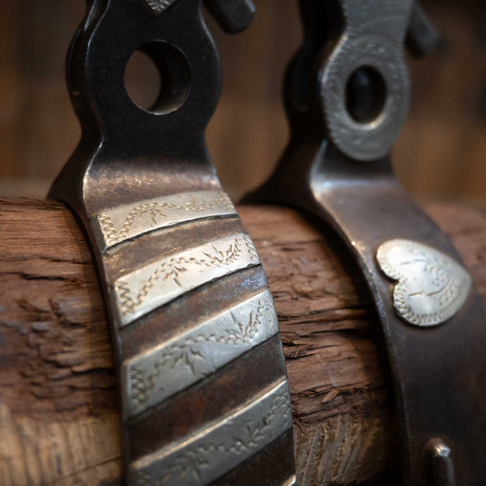Jerry CATES Spur #326 Silver Mounted Chihuahua Spurs Tack - Spurs Jerry CATES
