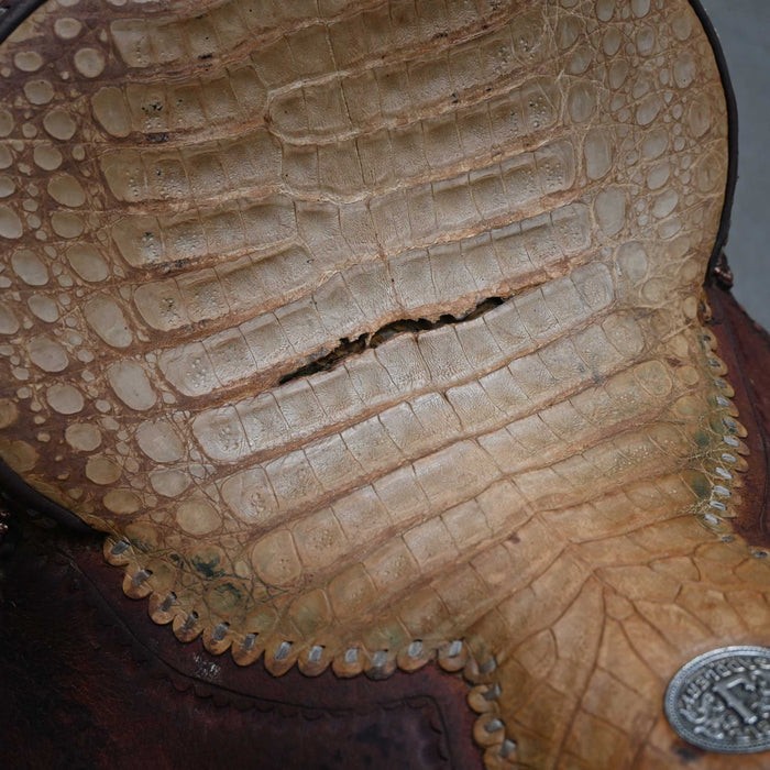 13.5" USED DOUBLE J POZZI PRO BARREL SADDLE