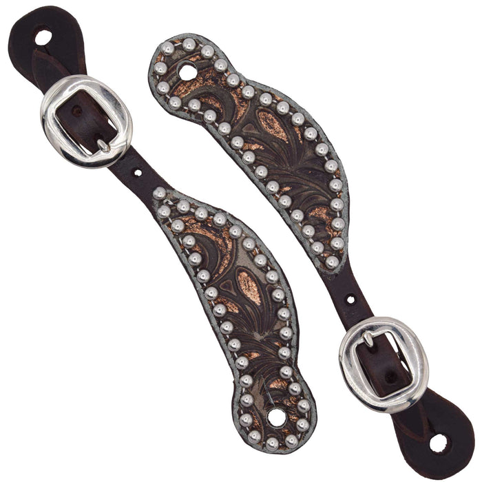 Teskey's Youth Chocolate Western Spur Straps