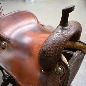 16.5" USED M.L. LEDDY CUTTER SADDLE Saddles M.L Leddy   