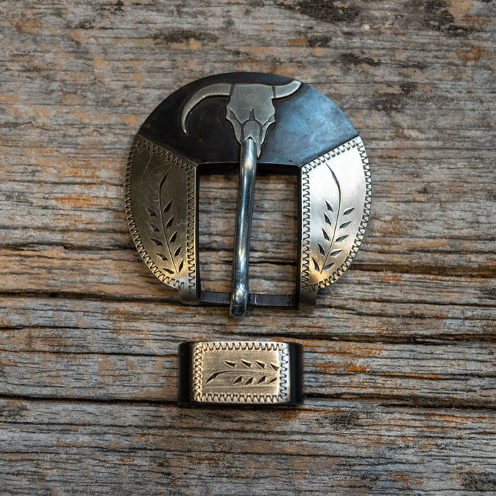 Wayne Dollar Steer Head Belt Buckle