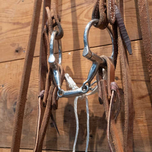 Bridle Rig 3 piece Smooth Square Snaffle Bit  RIG106 Tack - Rigs MISC   