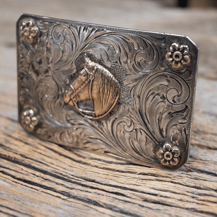 1950's Srour Horse Head Belt Buckle