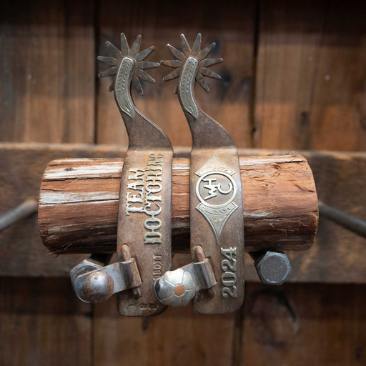 Abbott Silver Mounted Trophy Spurs Tack - Spurs Larry Abbott