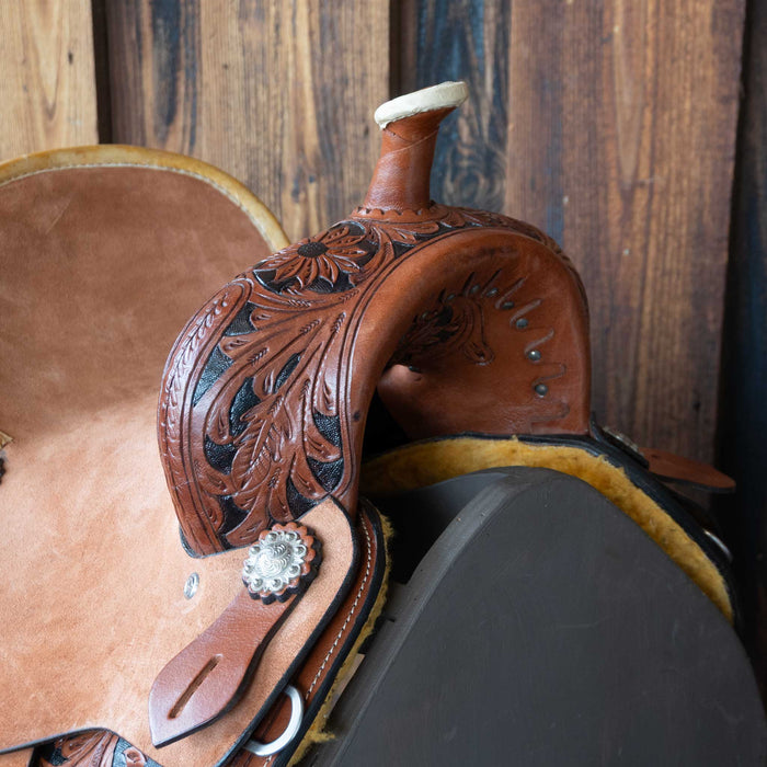 12" USED CORAL CREEK YOUTH BARREL SADDLE