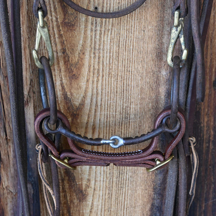 O-Ring Bumpy Snaffle Bridle Rig w/Browband Headstall
