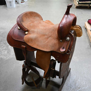 17" USED RAY BLAIR CUTTER SADDLE Saddles RAY BLAIR   