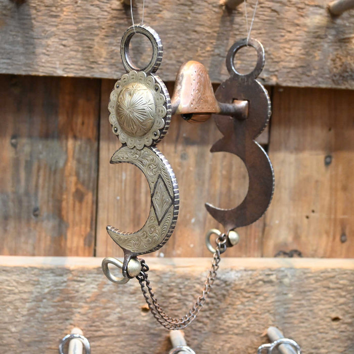 Bacho's Hooded Port Bit w/Copper Roller Tack - Bits Bacho's