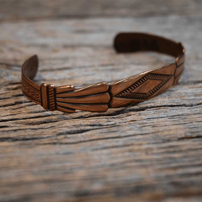 Vintage Copper Cuff handmade by Copper Bell