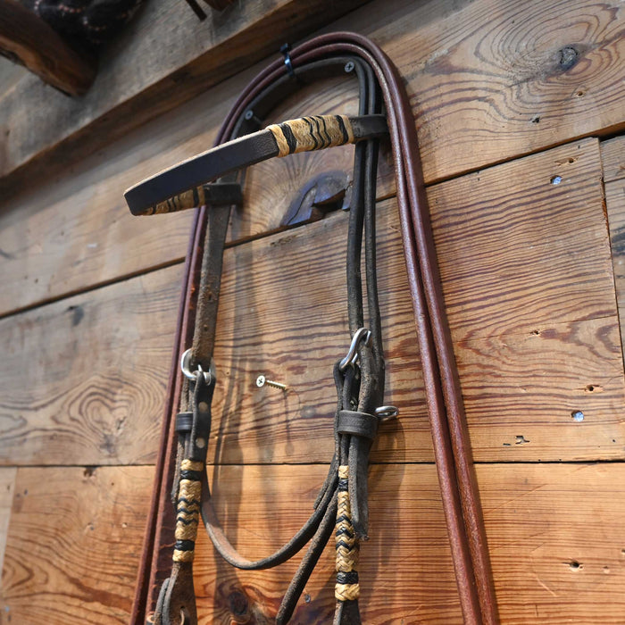 O-Ring Twisted Wire Snaffle Bridle Rig w/ Browband Headstall