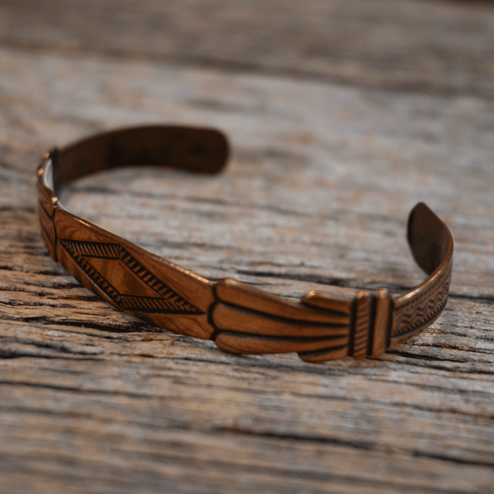 Vintage Copper Cuff handmade by Copper Bell