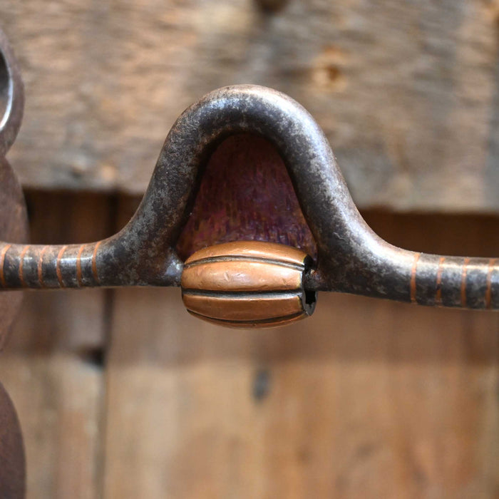 Bacho's Hooded Port Bit w/Copper Roller Tack - Bits Bacho's