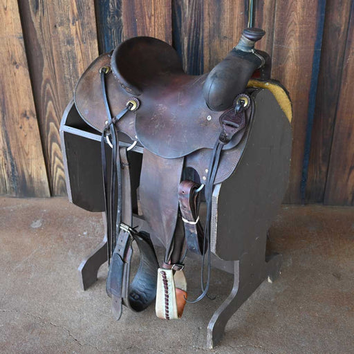 13.5" USED TESKEY'S STRIP DOWN RANCH SADDLE Saddles - Used Teskey's Saddlery