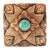Square Copper Flower Concho Tack - Conchos & Hardware - Conchos MISC   