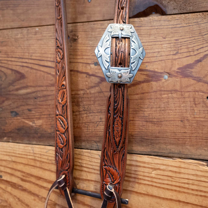 David Haslerig Single Ear Headstall w/a Kerry Kelley Buckle