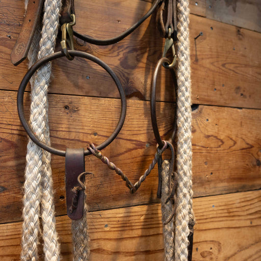 Large O-Ring Twisted Snaffle Bridle Rig Tack - Rigs MISC