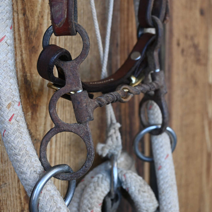 Cow Horse Supply Twisted Wire Snaffle Bridle Rig w/Browband Headstall