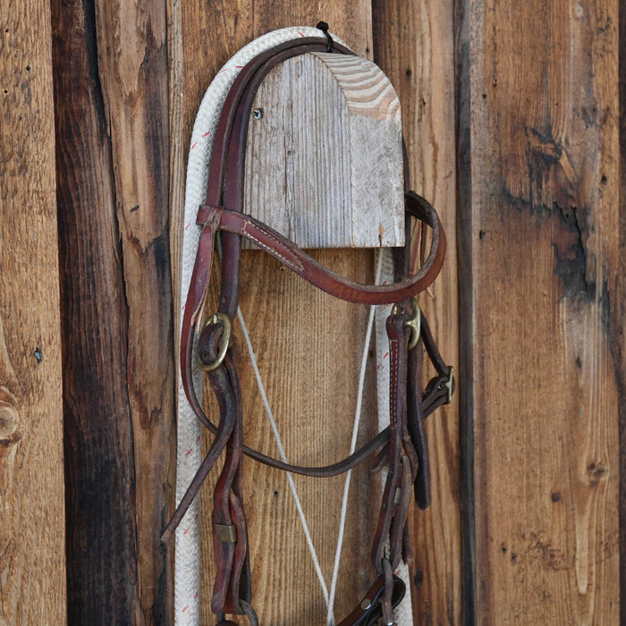 Cow Horse Supply Twisted Wire Snaffle Bridle Rig w/Browband Headstall