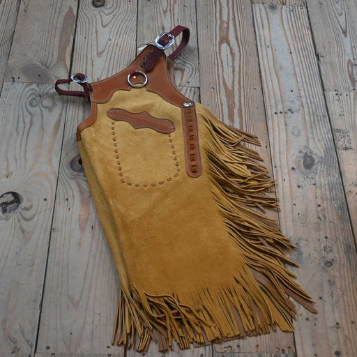 Medium Roughtout Tan Chinks Tack - Chaps & Chinks Teskey's