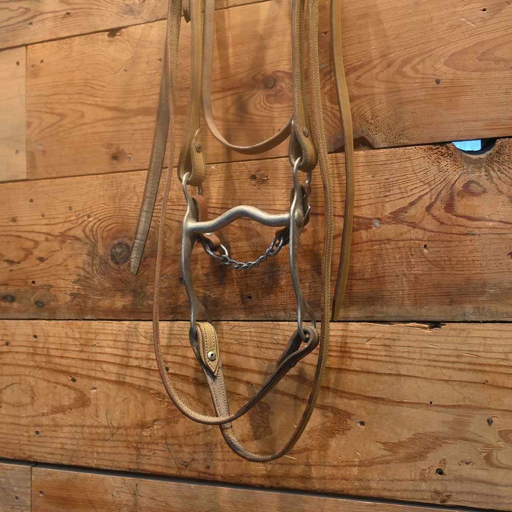 Bridle Rig - Solid Grazing Bit SBR483 Sale Barn MISC   