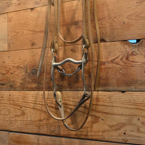 Bridle Rig - Solid Grazing Bit SBR483 Sale Barn MISC   