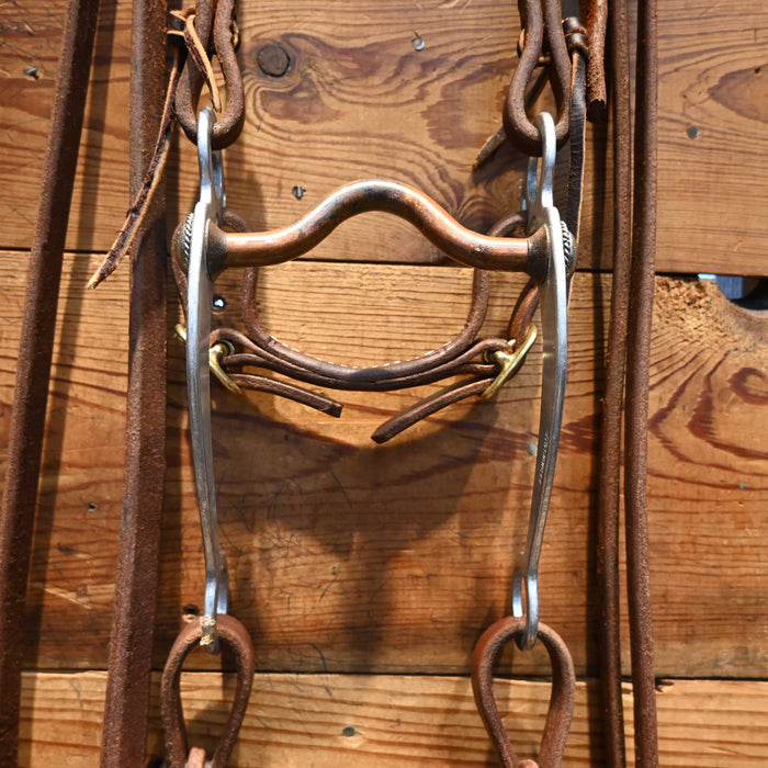 Trammell Copper Port Bridle Rig w/ Single Ear Headstall