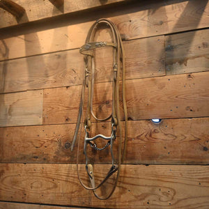 Bridle Rig - Solid Grazing Bit SBR483 Sale Barn MISC   