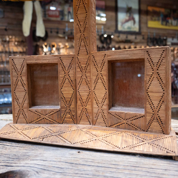 1920's - 1940's TrampArt Lamp Collectibles MISC